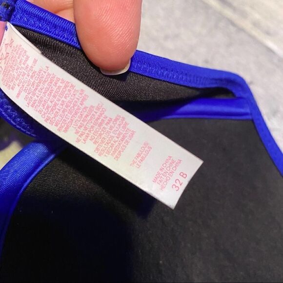 Victoria's Secret Royal Blue Push Up Bikini Top 32B - Picture 5 of 6